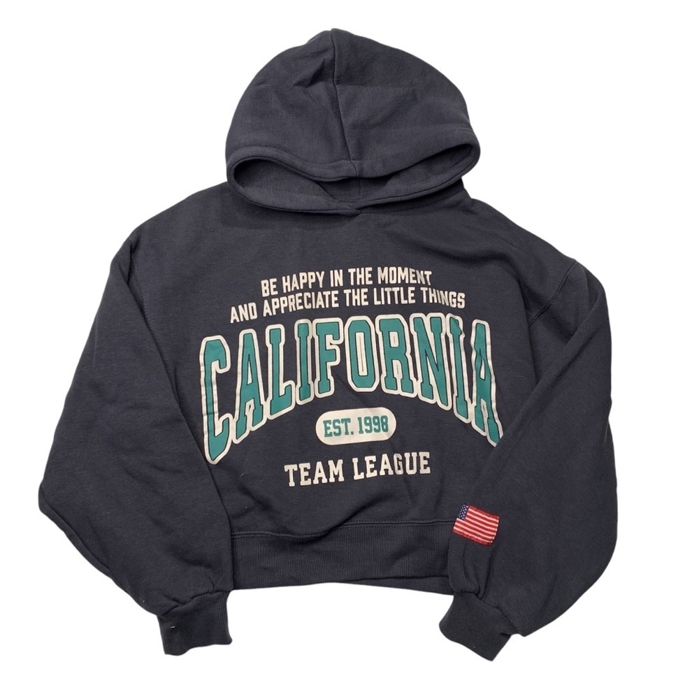 Zara girls 11-12Y California League Grey Hoodie